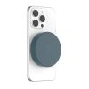 Il power bank magnetico circolare Celly MAGPB3000 di colore BLU, che mostra il suo design minimalista a forma di disco.