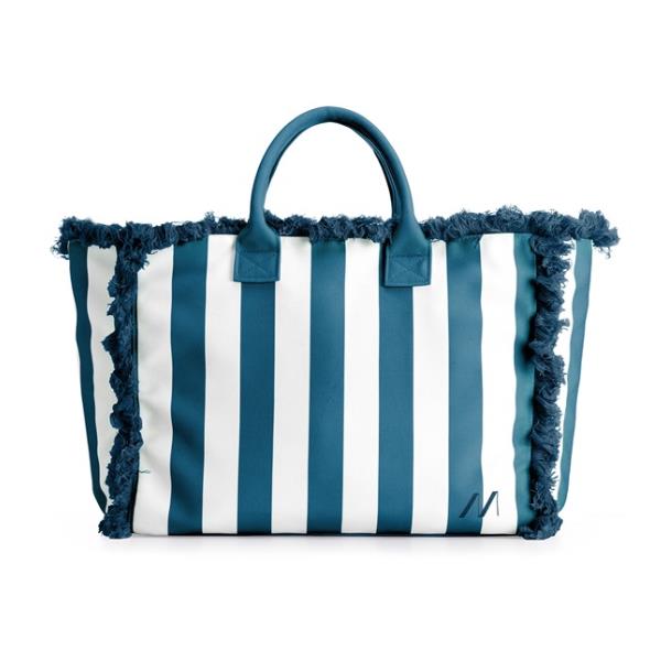 La borsa da spiaggia Muitomas combina stile e capienza, perfetta per contenere l'essenziale per il mare e i tuoi gadget tecnologici come lo speaker Bluetooth.