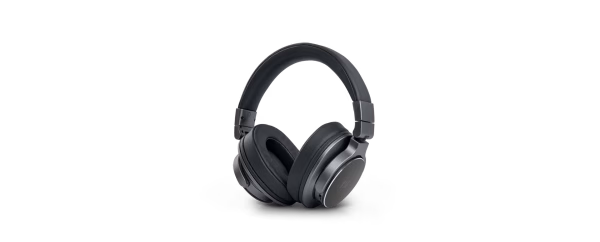Le cuffie on-ear Bluetooth Muse M-278 FB in colorazione nera. L'immagine mostra il design compatto, i padiglioni imbottiti e l'archetto regolabile."