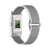 La smart band senza schermo Nilox di colore SILVER, che mostra il suo design sottile e minimalista su uno sfondo neutro.