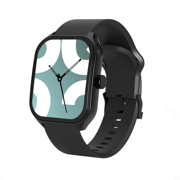 Smartwatch Energyfit SQ22 con display AMOLED curvo 2.5D da 2 pollici che mostra una watchface colorata.