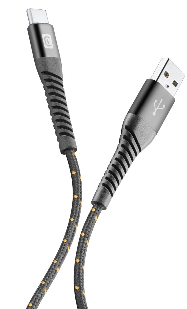 Un'immagine che mostra lo snodo flessibile "Snake Technology" del cavo Tetra Force mentre viene piegato a 180 gradi, a dimostrazione della sua incredibile resistenza.