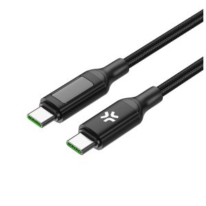 Cavo USB C Celly 100W PD 2m LED Display: Potenza & Durata