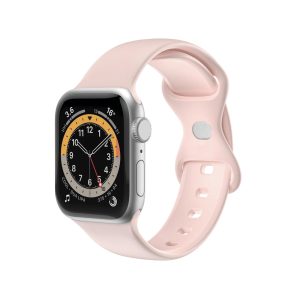 Il cinturino in silicone Celly WBANDSIL nel colore Verde Militare, mostrato disteso per evidenziare le due opzioni di lunghezza S/M e M/L incluse.