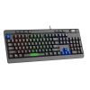 Tastiera cablata gaming SPARCO STEALTH Full-Size con retroilluminazione RGB accesa, che evidenzia il tastierino numerico e il design nero opaco.