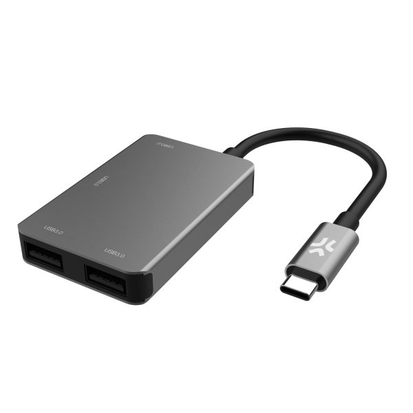 Hub USB-C Celly PROHUB4IN1 adattatore 4in1 HDMI 4K USB 3.0 e Power Delivery Smart Working