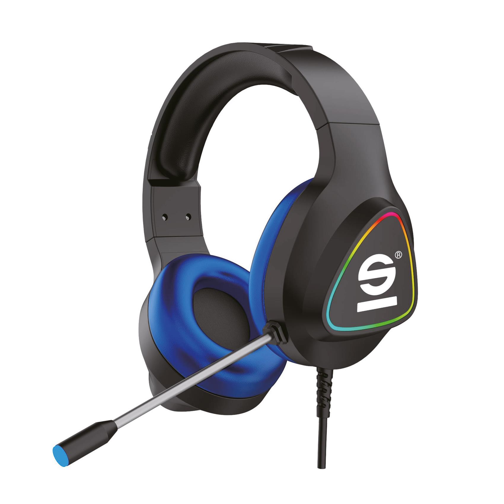 Headset gaming cablato Sparco HAZARD microfono flessibile Over-Ear per console e PC Headset gaming cablato Sparco HAZARD microfono flessibile Over-Ear per console e PC