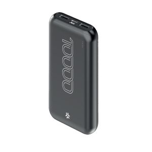 Dettaglio premium del nuovo Powerbank Energy 10000 mAh USB-C con finitura SHOCK resistente in primo piano.