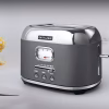Eleganza compatta: il tostapane Dark Grey per la tua cucina.