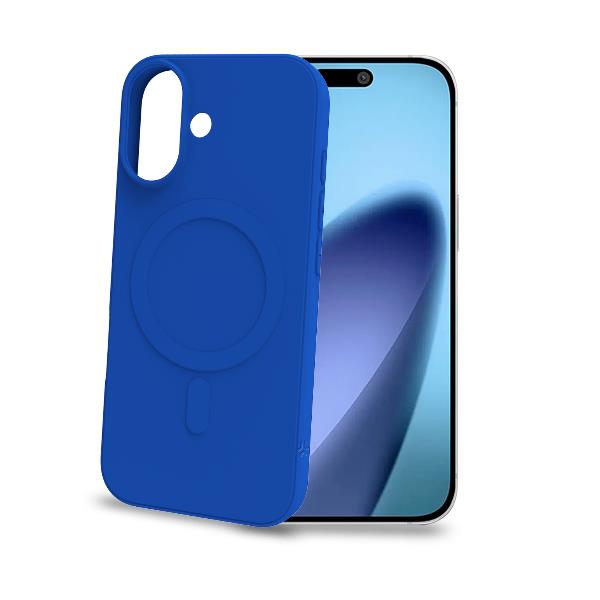 Dettaglio dell'anello protettivo in metallo cromato della cover Celly CROMOMAG per iPhone 17.