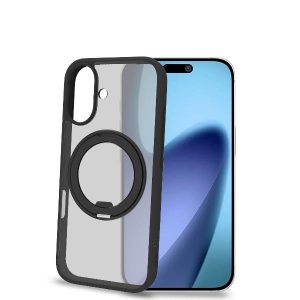iPhone 17 in modalità orizzontale con supporto integrato Celly MAGSTAND.