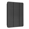 Vista frontale della custodia Celly Bookfolio01 chiusa su iPad 9 generazione, finitura elegante nera.